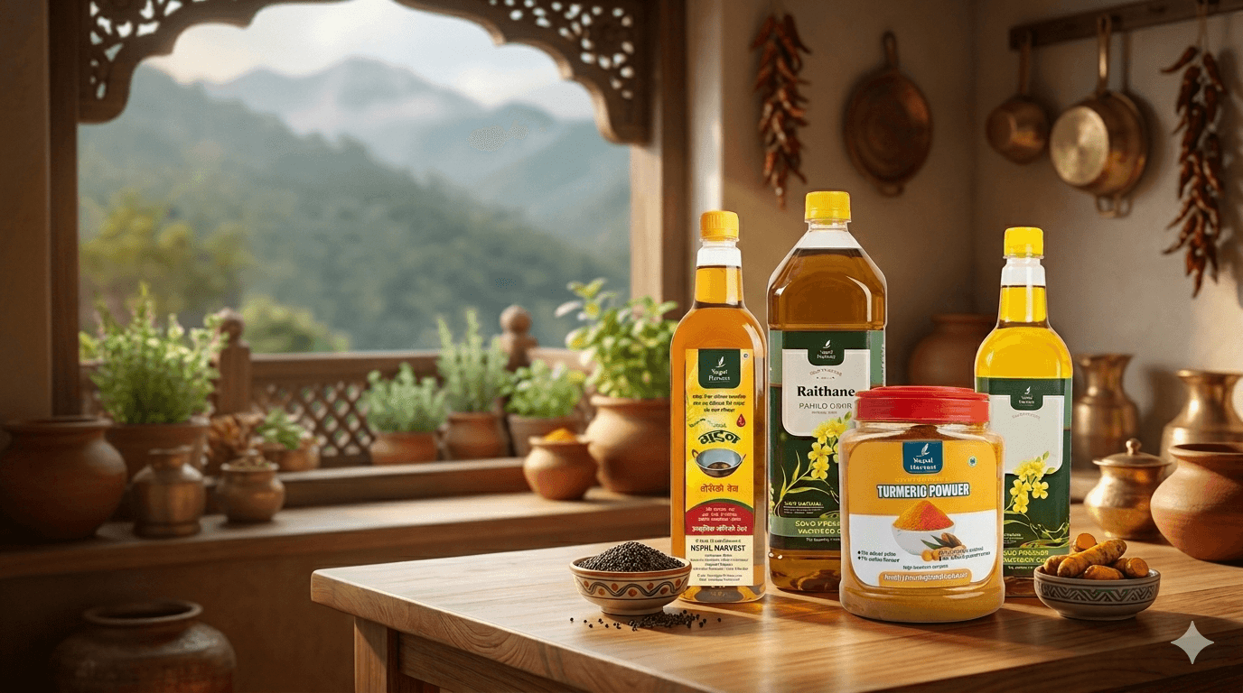 Farmers working in the Himalayan fields of Nepal